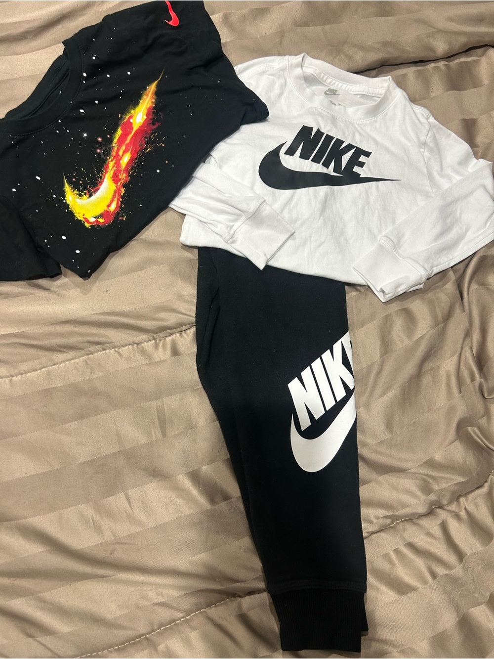 Nike boy bundle- Black, White & Red/Yellow Graphic
